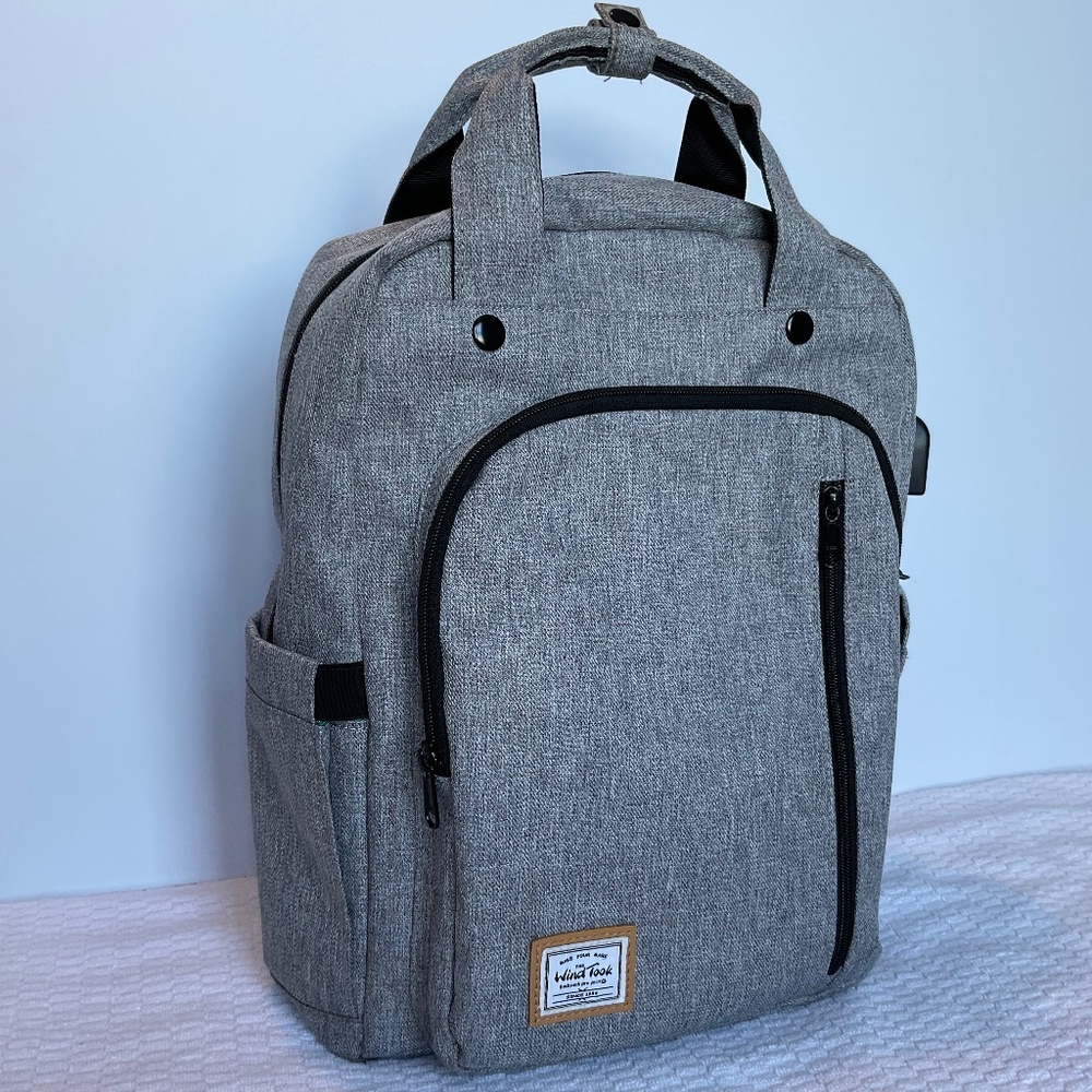 The Wind Took Rucksack - Grey and Green Backpack - Unisex - Adult